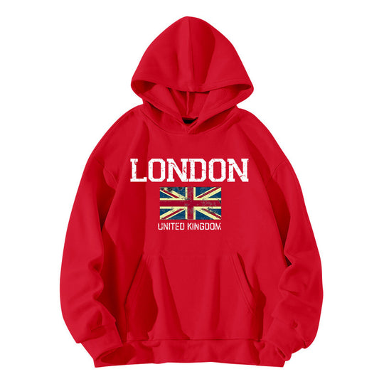 Damen Kapuzenpullover im urbanen London-Style mit Kängurutasche und gemütlichem Schnitt R&B