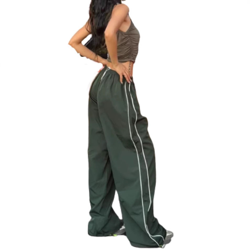 Damen Sportliche High-Waist Freizehhosen R&B