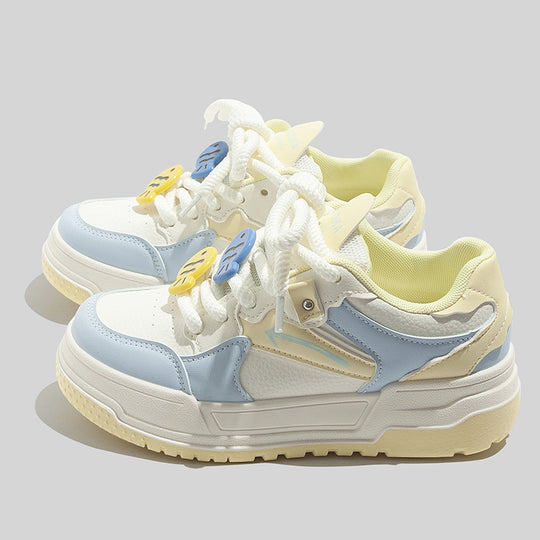 Damen Sportliche Plattform Sneakers mit atmungsaktiver Oberfläche und einzigartigem Design R&B