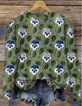 R&B | Lässiger Pullover mit Blumenmuster