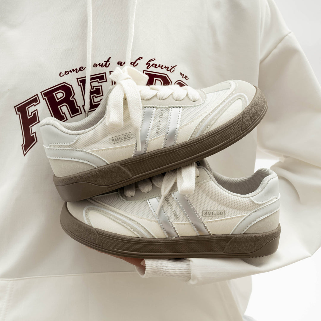 Damen Sportliche Sneakers mit atmungsaktivem Obermaterial und rutschfester Gummisohle R&B