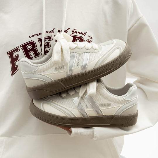 Damen Sportliche Sneakers mit atmungsaktivem Obermaterial und rutschfester Gummisohle R&B
