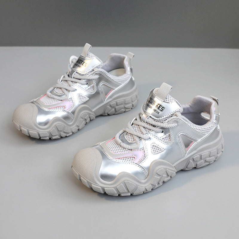 Damen Sportliche Sneaker mit reflektierendem Obermaterial und dämpfender Sohle R&B