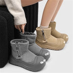 Damen gefütterte Winterstiefel mit rutschfester Sohle und modischem Futter R&B
