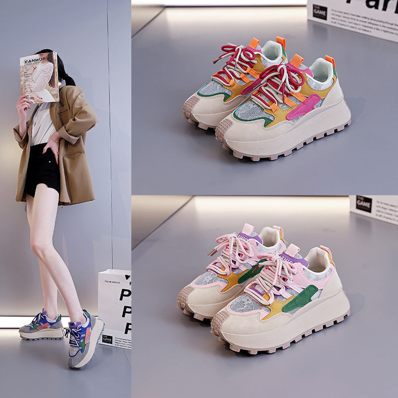 Damen trendige Sneakers mit einzigartigem Design und ergonomischer Dämpfung R&B
