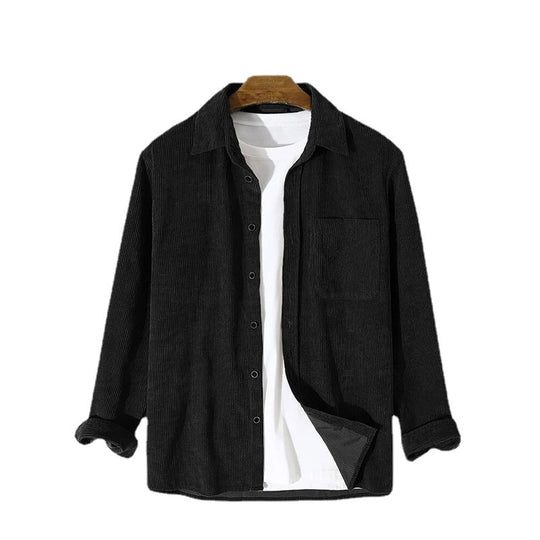 Herren Cordjacke mit fein strukturierter Optik und praktischer Brusttasche R&B