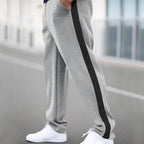 Herren Sportliche Jogginghose mit Druckknopfverschluss und atmungsaktivem Material R&B