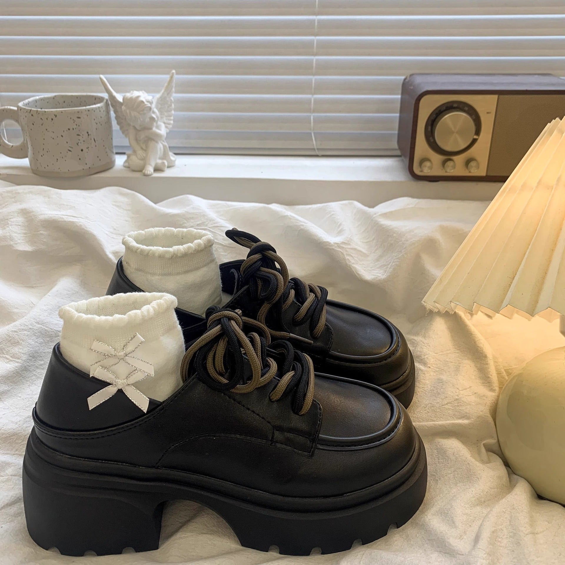 Damen Modische Sneakerboots mit hohem Kragen und robustem Sohlenprofil R&B