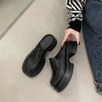 Damen Komfortable Slip-On-Pantoletten mit modischem Riemenverschluss EB