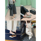Damen Slingback-Pumps mit spitzem Zehenbereich und komfortablem Blockabsatz