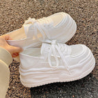 Damen Trendige Chunky Sneakers mit atmungsaktivem Mesh-Obermaterial und stabiler Sohle