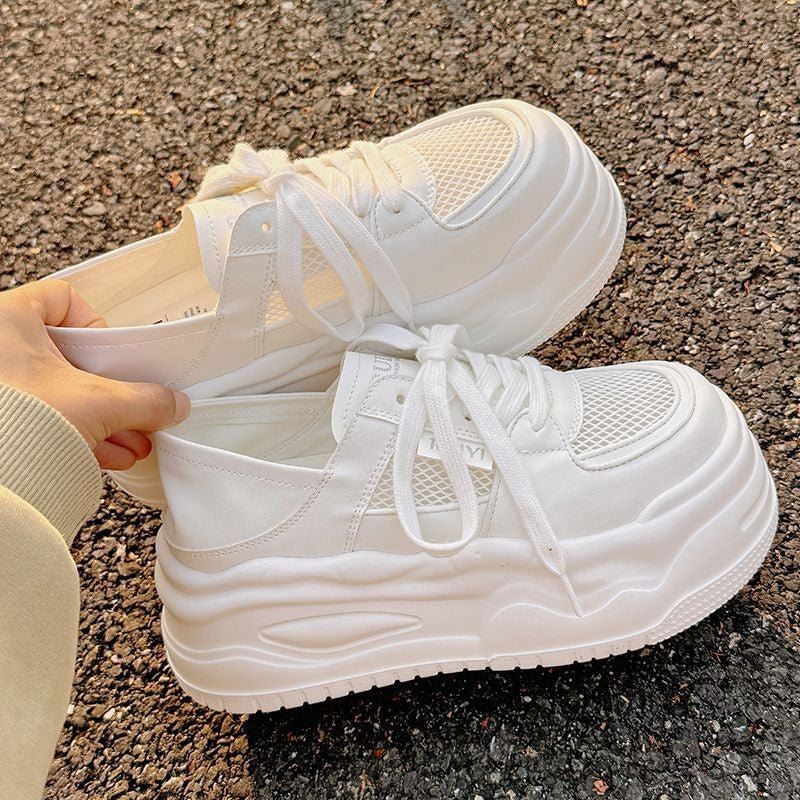 Damen Trendige Chunky Sneakers mit atmungsaktivem Mesh-Obermaterial und stabiler Sohle