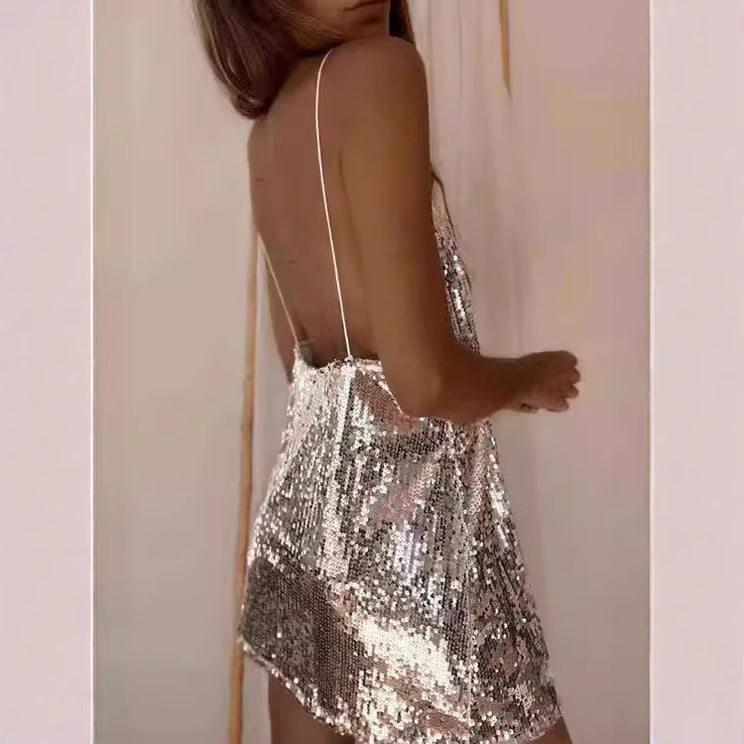Damen Glitzerndes Abendkleid R&B