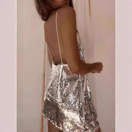 Damen Glitzerndes Abendkleid R&B
