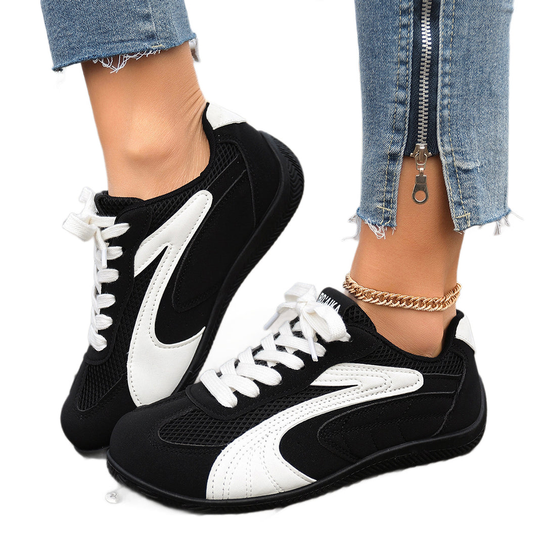 Damen Sportliche Sneaker mit atmungsaktivem Mesh-Material und rutschfester Sohle R&B