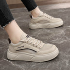 Damen trendige Plateau Sneakers mit atmungsaktiver Mesh-Oberfläche und dämpfendem Sohlenprofil R&B