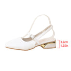 Damen Slingback-Ballerinas mit eleganter Schnallenverzierung und Komfortabsatz R&B