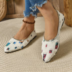 Damen elegante Ballerinas mit buntem Design R&B