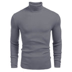 Herren Rollkragenpullover aus feinem Rippstrickmaterial