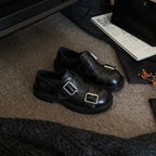 Damen Komfortable Schnürschuhe mit doppeltem Riemen und robustem Profil