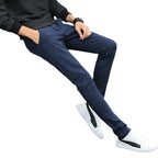 Herren modische Chino-Hose mit schmalem Schnitt und praktischen Taschen R&B