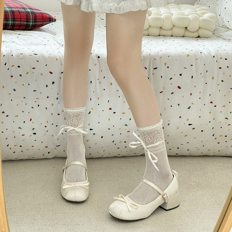 Damen Ballerinas mit elegantem Riemchen und zierlichem Schleifenakzent R&B