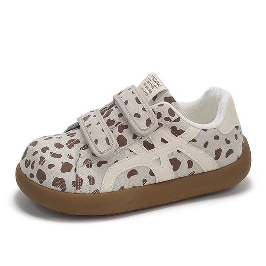 Damen Modische Sneaker mit Klettverschluss und tierischem Design R&B