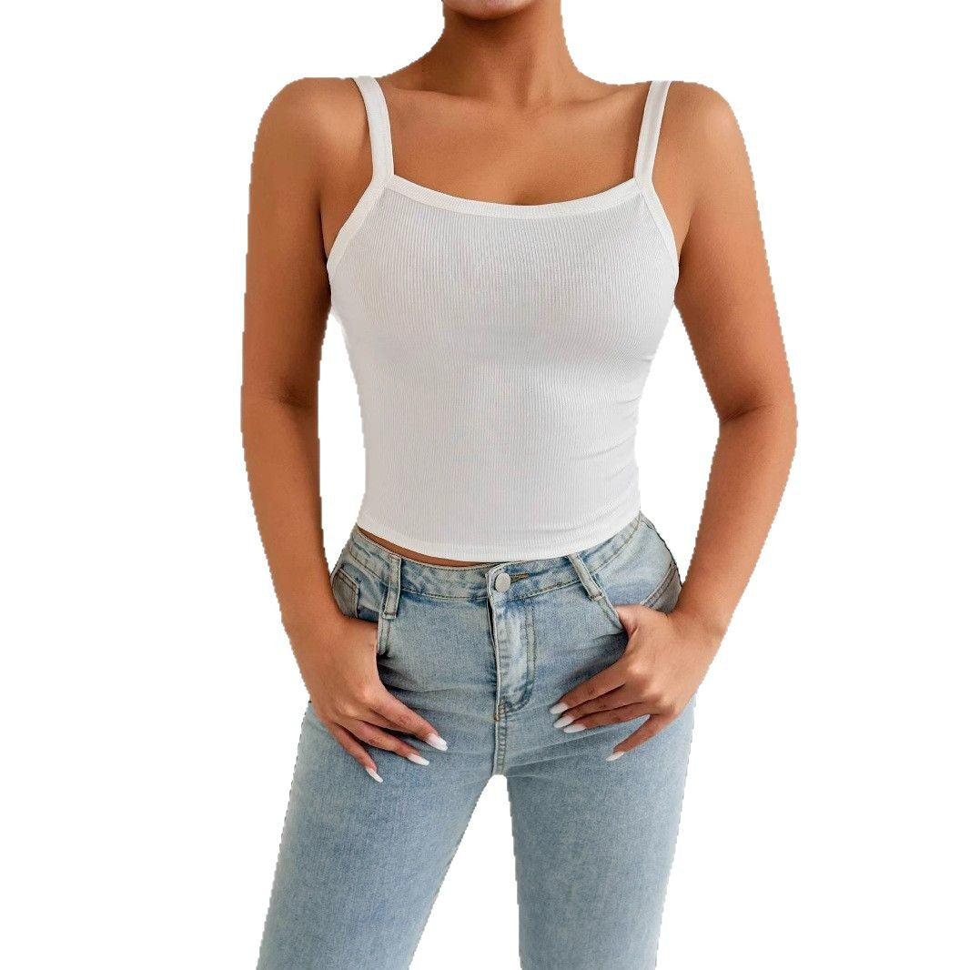 Damen Trägershirt aus Rippenstoff mit figurbetontem Schnitt R&B