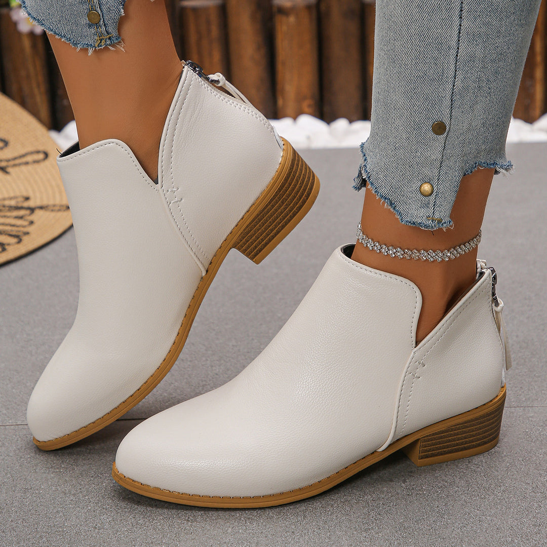 Damen Chelsea-Stiefel mit seitlichem Reißverschluss und komfortabel gepolsterter Innensohle R&B