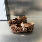 Damen Mokassins mit elegantem Riemen und hochwertiger Veloursoberfläche R&B