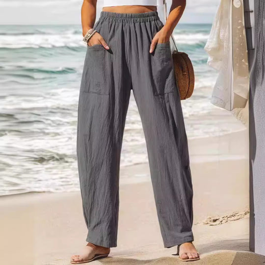 Damen Leichte und lässige Sommerhose R&B
