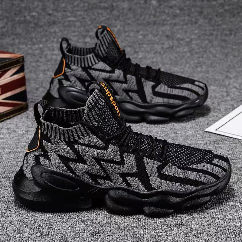 Damen Hohe Sport Sneakers mit innovativer Stricktechnologie