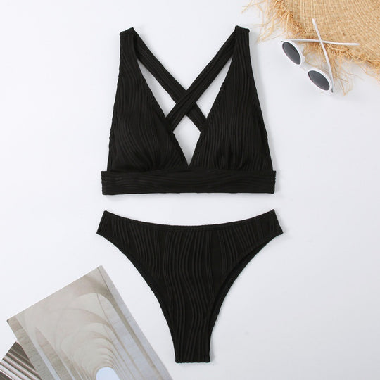 Damen Design Bikini mit gerafften Details R&B