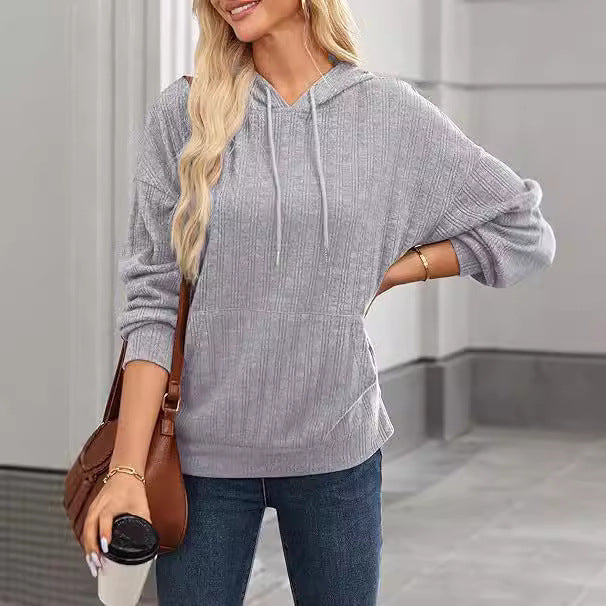 Damen Oversized Kapuzenpullover mit strukturiertem Design R&B
