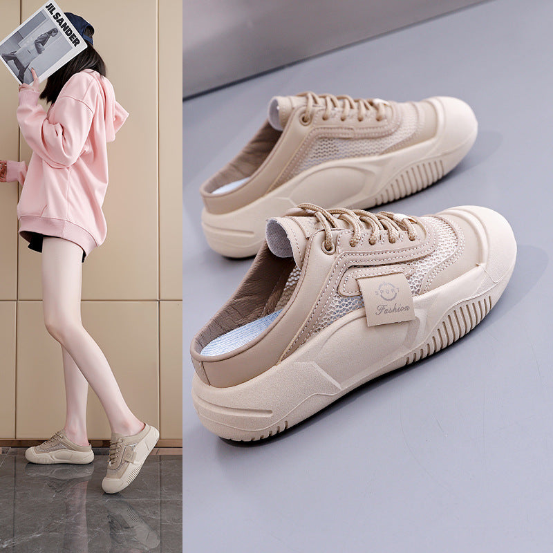 Damen atmungsaktive Freizeitsneaker mit flexiblem Mesh-Obermaterial R&B