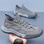 Damen Sportliche Outdoor-Sneaker mit atmungsaktiver Mesh-Oberfläche und robustem Profil R&B