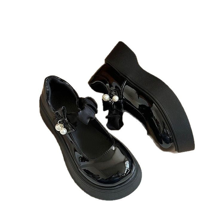 Damen modische Plateausneaker mit eleganter Schleifen-Applikation R&B