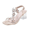 Damen Glamouröse Sandalen mit floralem Dekor R&B