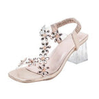 Damen Glamouröse Sandalen mit floralem Dekor R&B