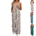 Damen Lässiger Jumpsuit mit floralen Mustern und praktischen Taschen R&B