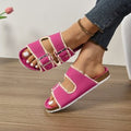 Damen komfortable Zehentrenner-Sandalen mit verstellbaren Riemen R&B