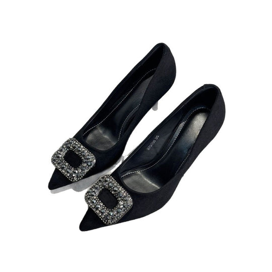 Damen elegante High Heel Pumps mit funkelnder Strassverzierung R&B
