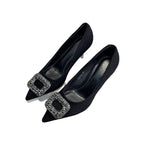 Damen elegante High Heel Pumps mit funkelnder Strassverzierung R&B