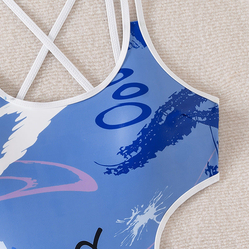 Damen Einteiliger Badeanzug mit trendigen Cut-Out-Details R&B
