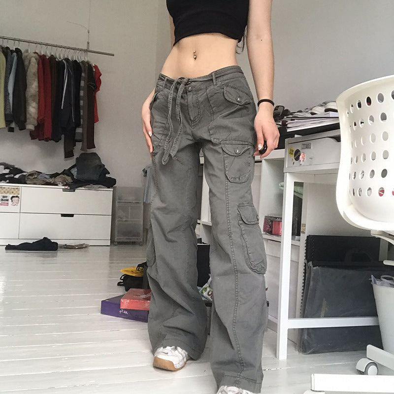 Damen Cargo-Hose mit seitlichen Taschen und verstellbarem Bund R&B