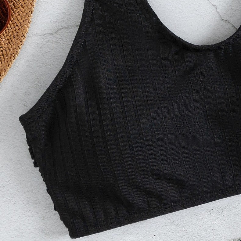Damen Sportoberteil im Rippdesign R&B