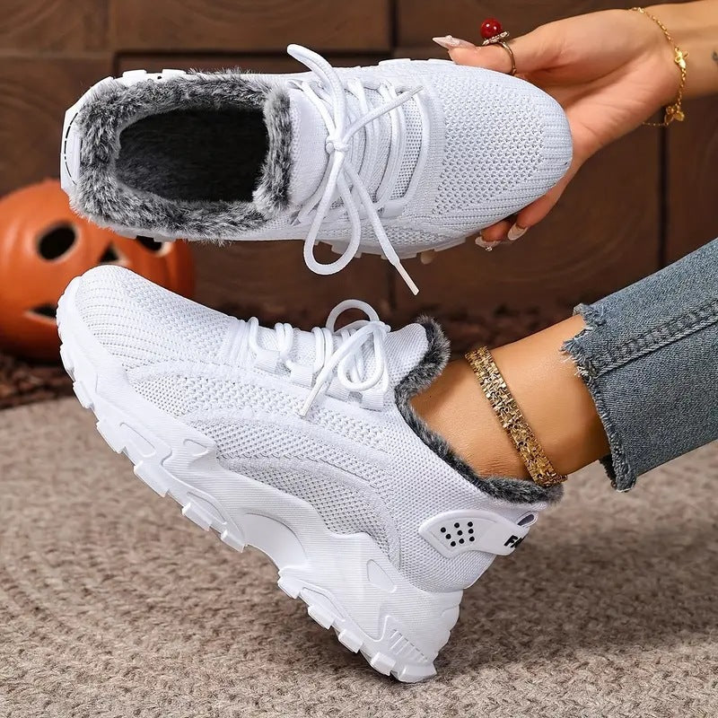 Damen Sportliche Sneakers mit kuscheligem Innenfutter R&B