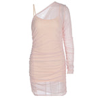 Damen Bodycon Kleid mit verstellbaren Trägern R&B