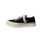 Damen Sportliche Canvas Sneaker mit klassischer Schnürung und rutschfester Sohle