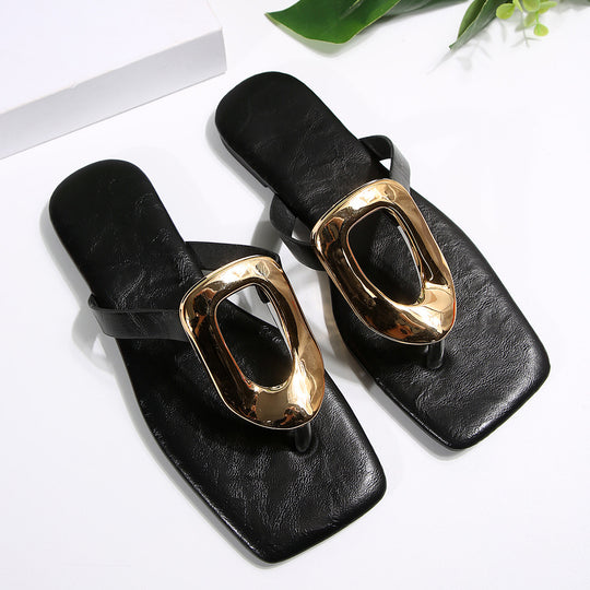 Damen Elegante und modische Sandalen mit glänzendem Design R&B